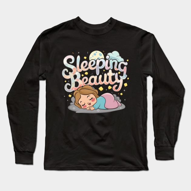 Sleeping Beauty Design Long Sleeve T-Shirt by RazorDesign234